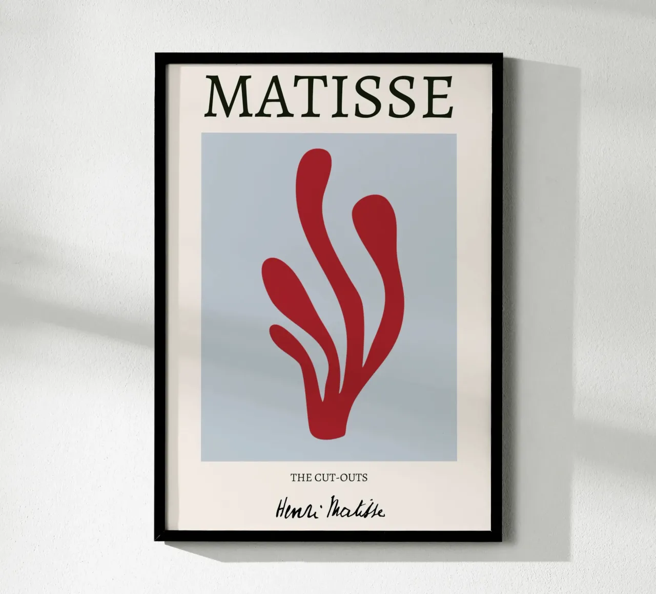 Matisse "Die Ausschnitte" Rot fließend organisch abstrakt Hahnemühle von homdeco