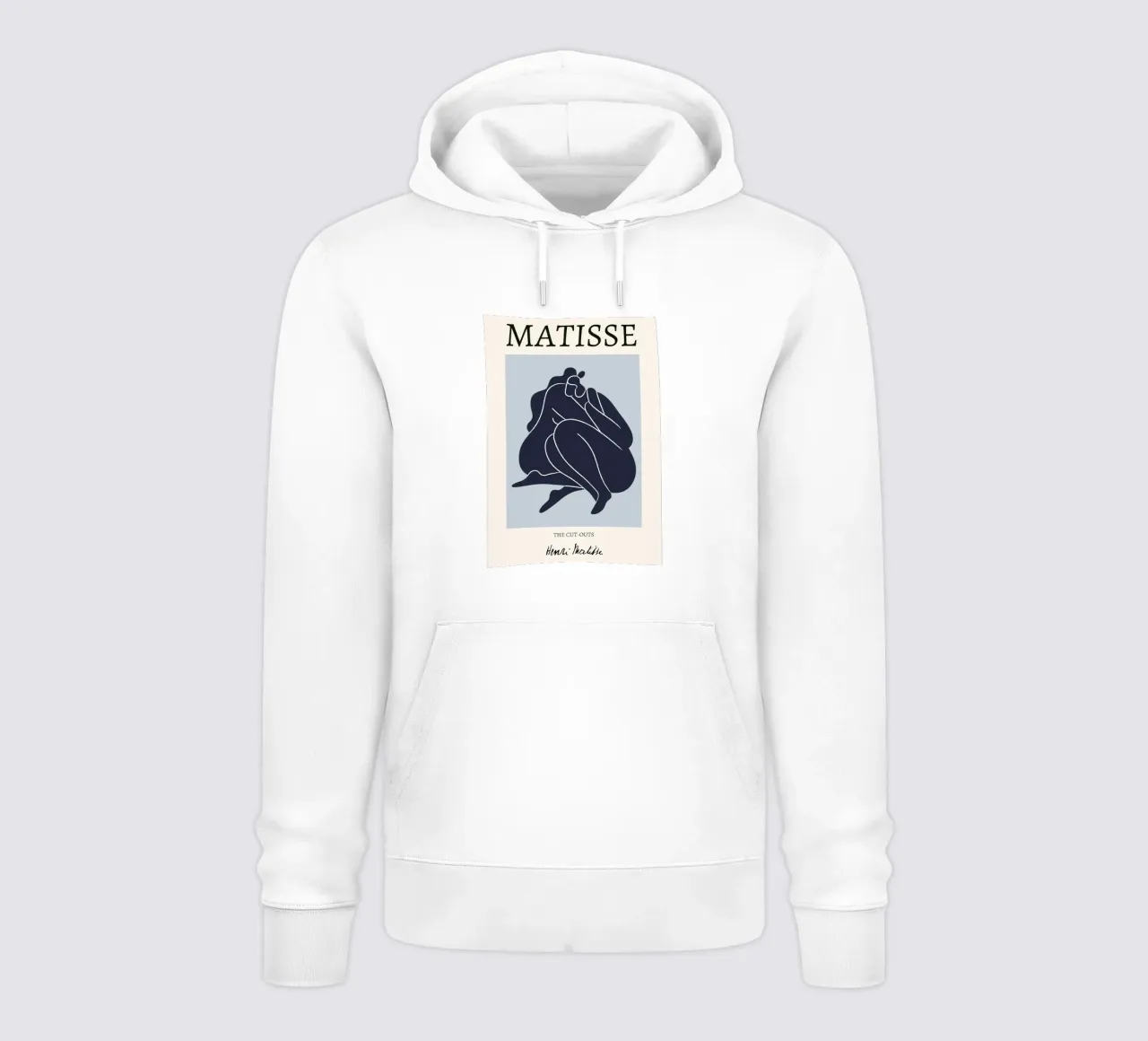 Matisse "Los recortables" Desnudo abstracto azul profundo sudadera con capucha de homdeco