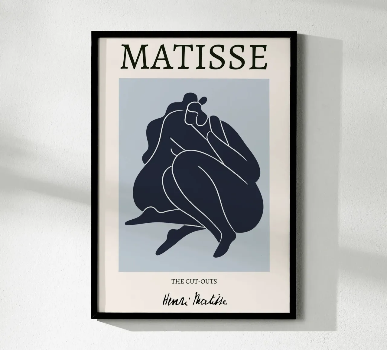 Matisse "Los recortables" Desnudo abstracto azul profundo poster de homdeco