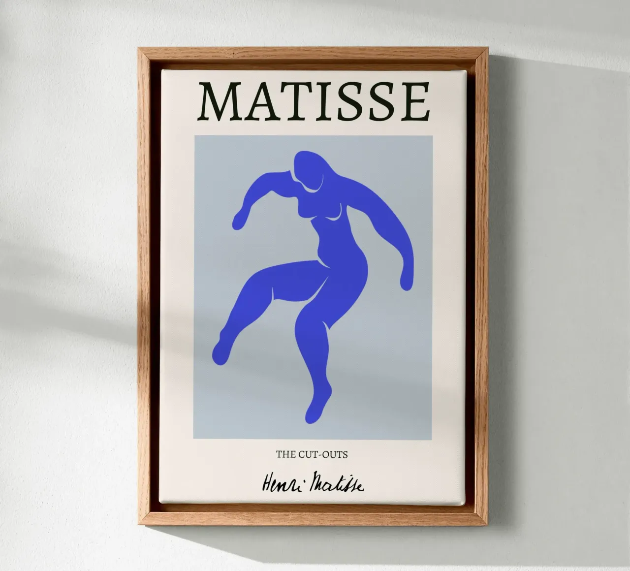 Matisse "The Cut-Outs" Dynamic Blue Nude Poster canvas by homdeco