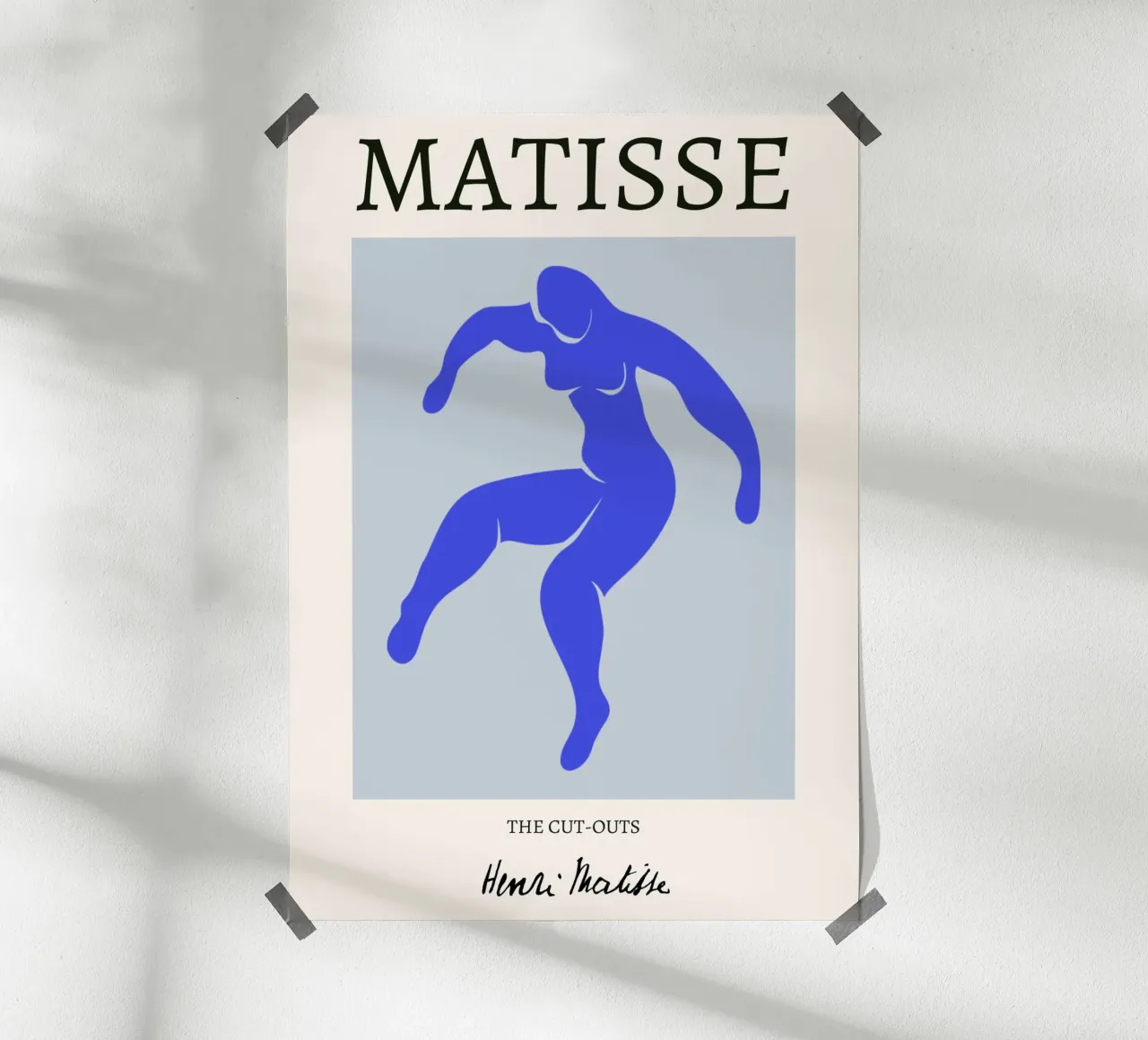 Matisse "Los Recortables" Póster Desnudo Azul Dinámico poster de homdeco