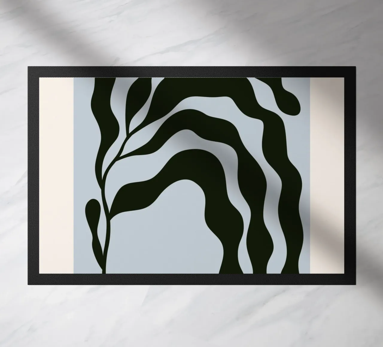 Matisse "Los recortes" Abstracto de algas negras felpudo de homdeco