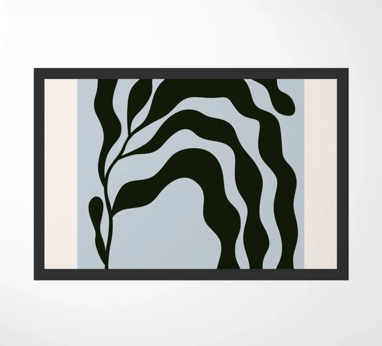 Matisse "Los recortes" Abstracto de algas negras felpudo de homdeco
