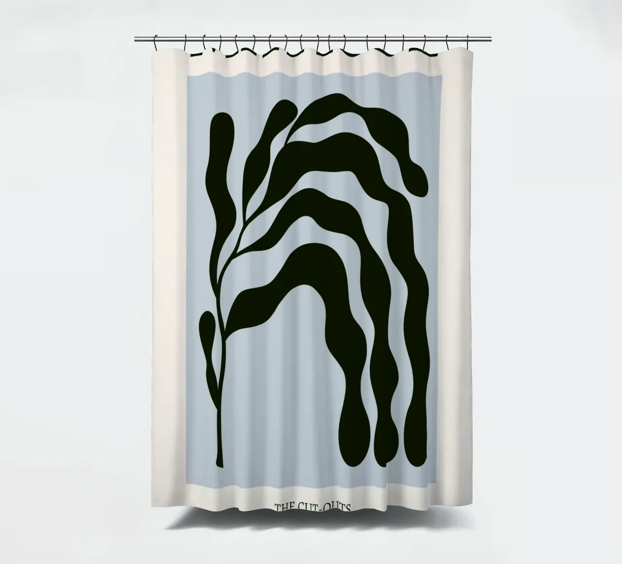 Matisse "I ritagli" Alga nera astratta tenda da doccia da homdeco