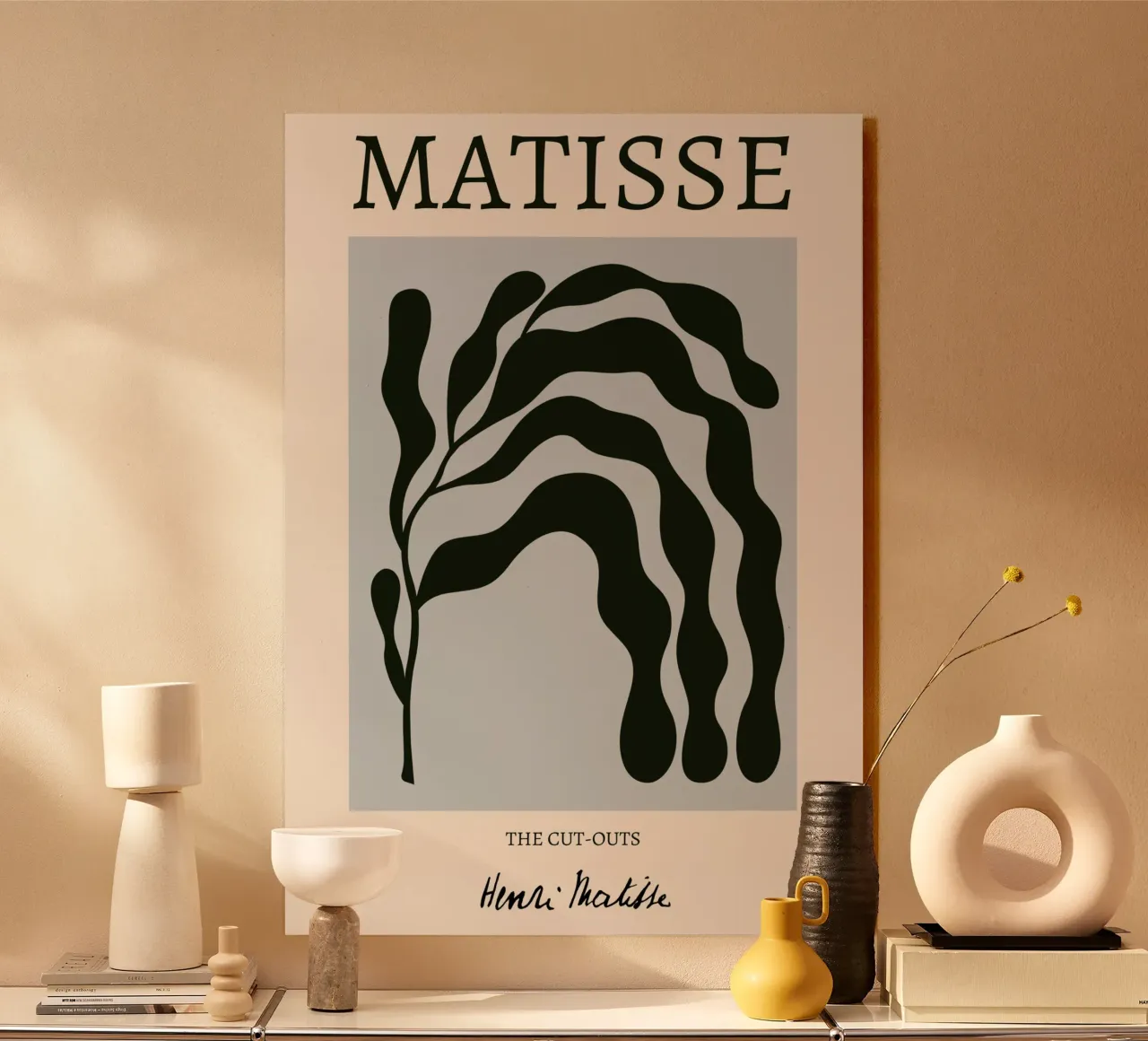 Matisse "I ritagli" Alga nera astratta plexiglass da homdeco