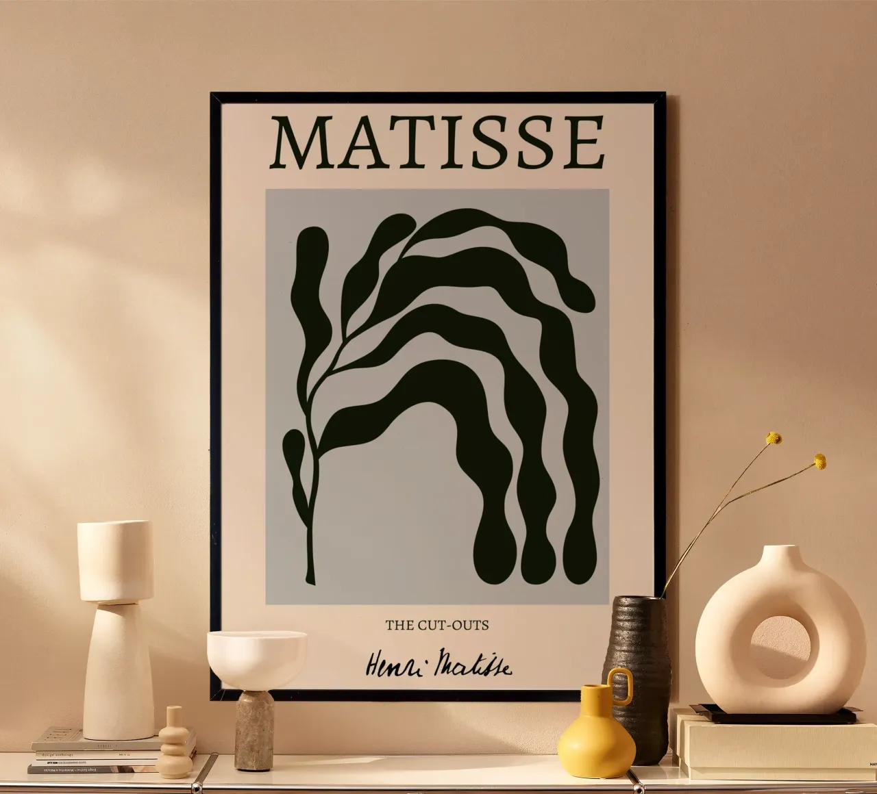 Matisse "I ritagli" Alga nera astratta carta hahnemühle da homdeco