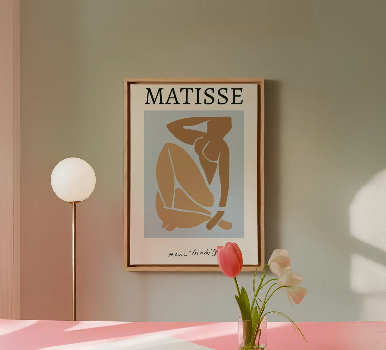 Matisse Liggend naakt Cut-Out Moderne Kunstdruk canvas van homdeco