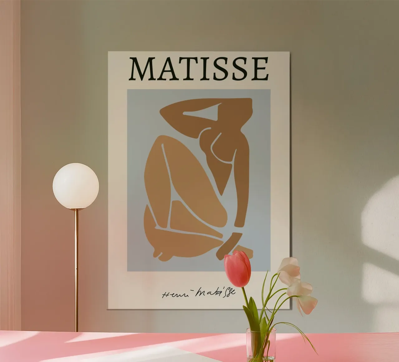 Matisse Liegender Akt Ausschnitt Moderner Kunstdruck Poster von homdeco