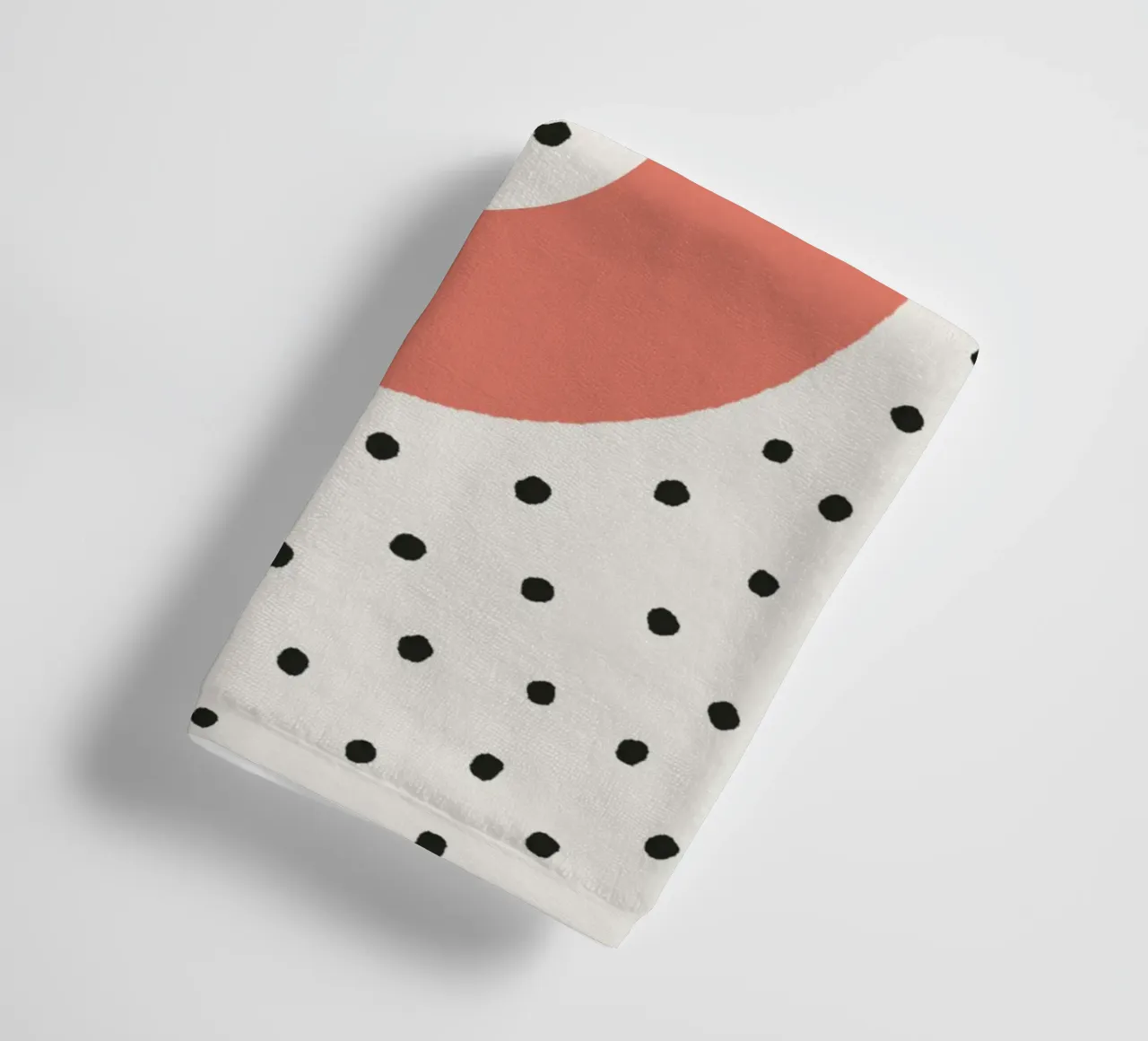Initial D on polka dots - Minimalist design towel by KidzStudio