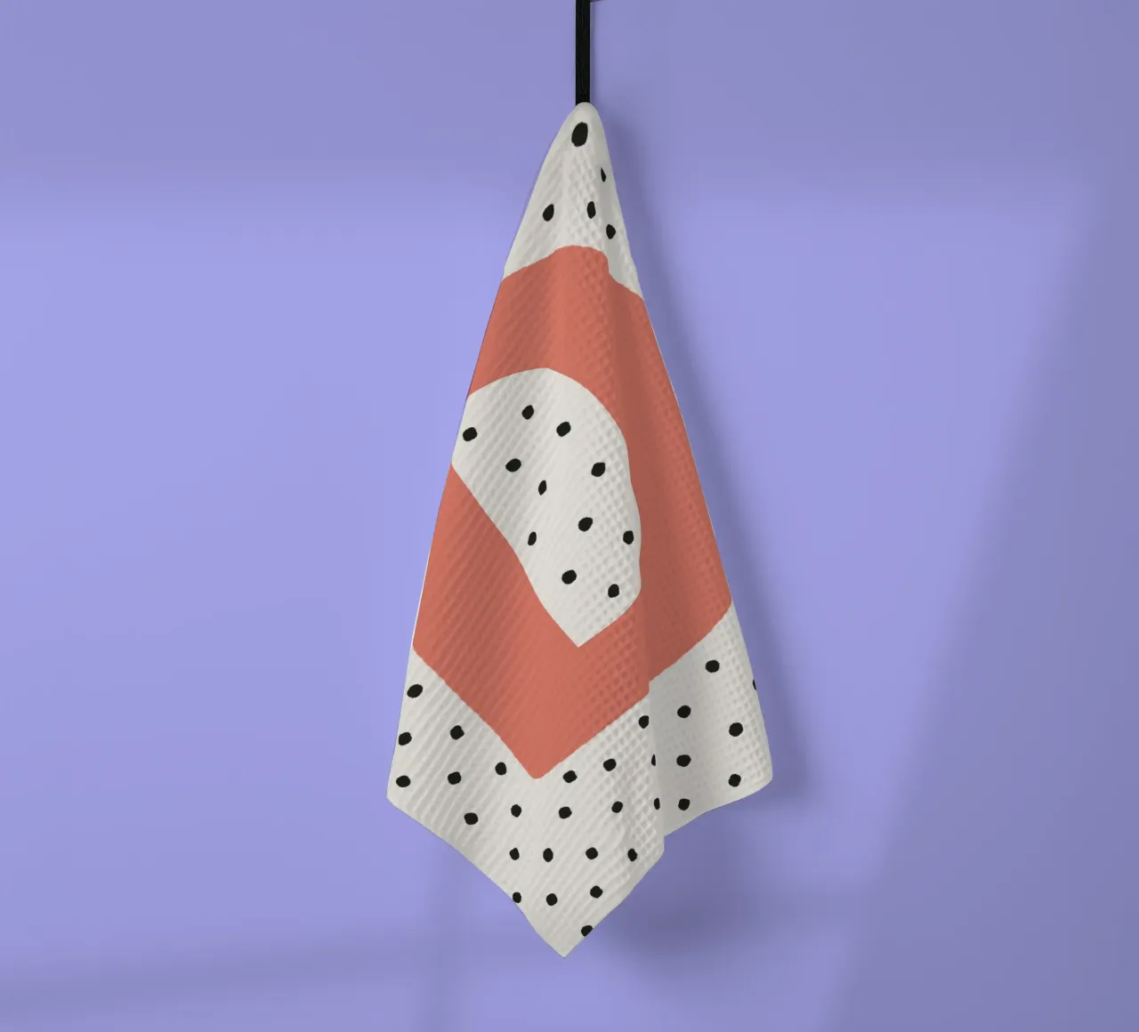 Iniziale D su pois - Design minimalista canovaccio da cucina da KidzStudio