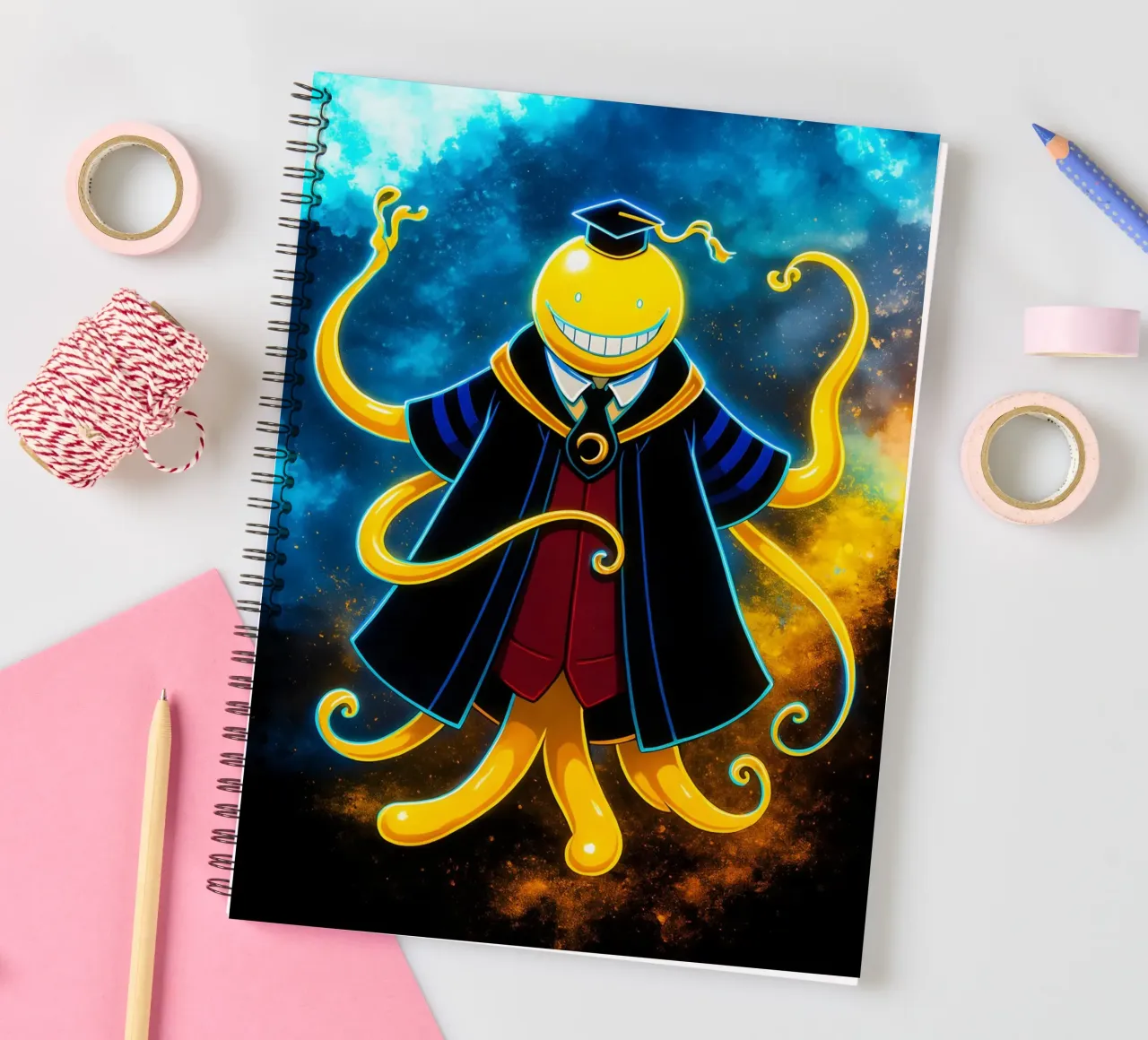 Soul Of Korosensei spiral notebook by DGSoulheroes