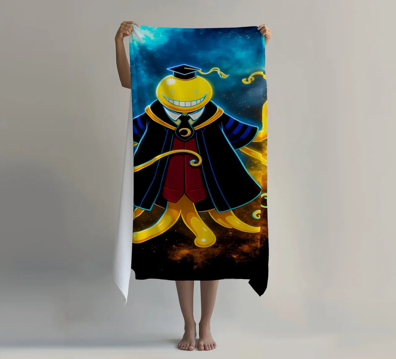 Soul Of Korosensei beach towel by DGSoulheroes