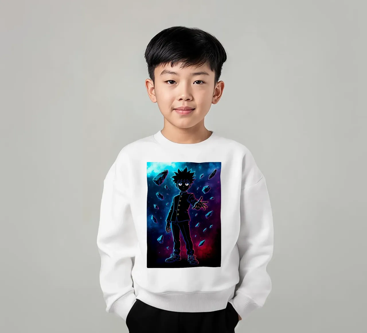 Soul Of Mob Psycho 100 Shigeo Kageyama kids sweatshirt by DGSoulheroes