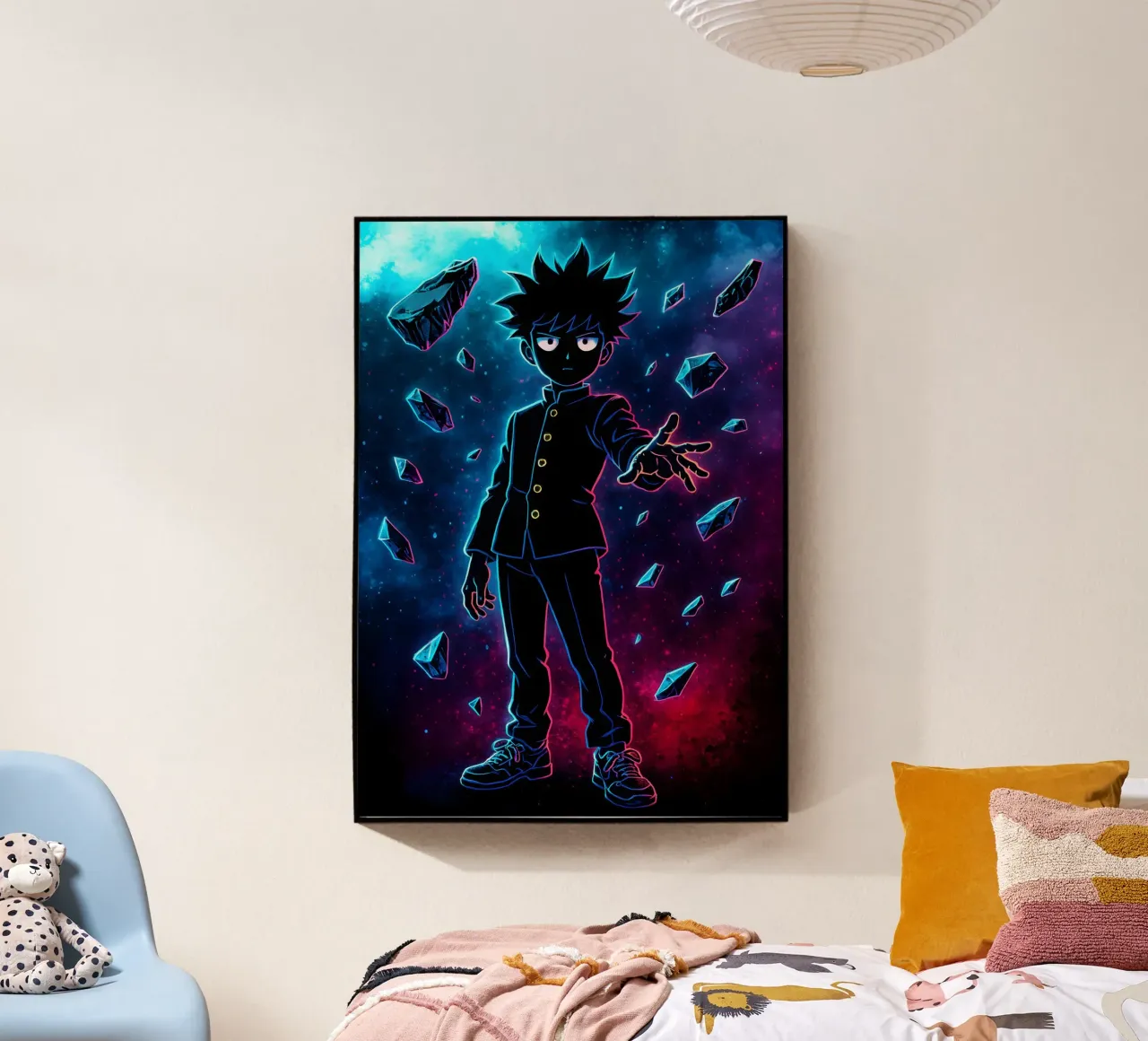 Soul Of Mob Psycho 100 Shigeo Kageyama acrylic glass by DGSoulheroes