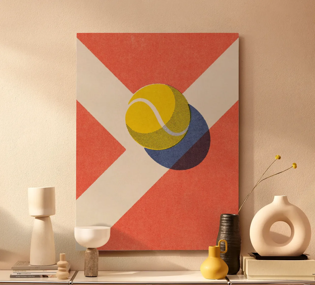 BALLS - Tennis - Clay Court - I Alu-Dibond von DANIEL COULMANN