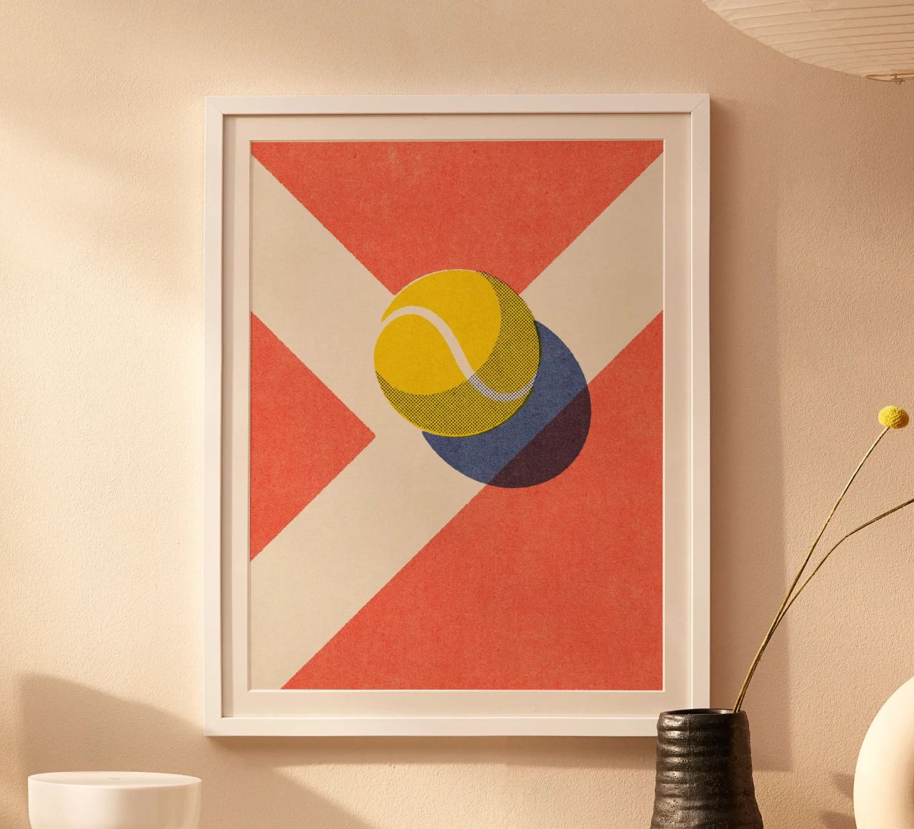 BALLS - Tennis - Clay Court - I poster by DANIEL COULMANN