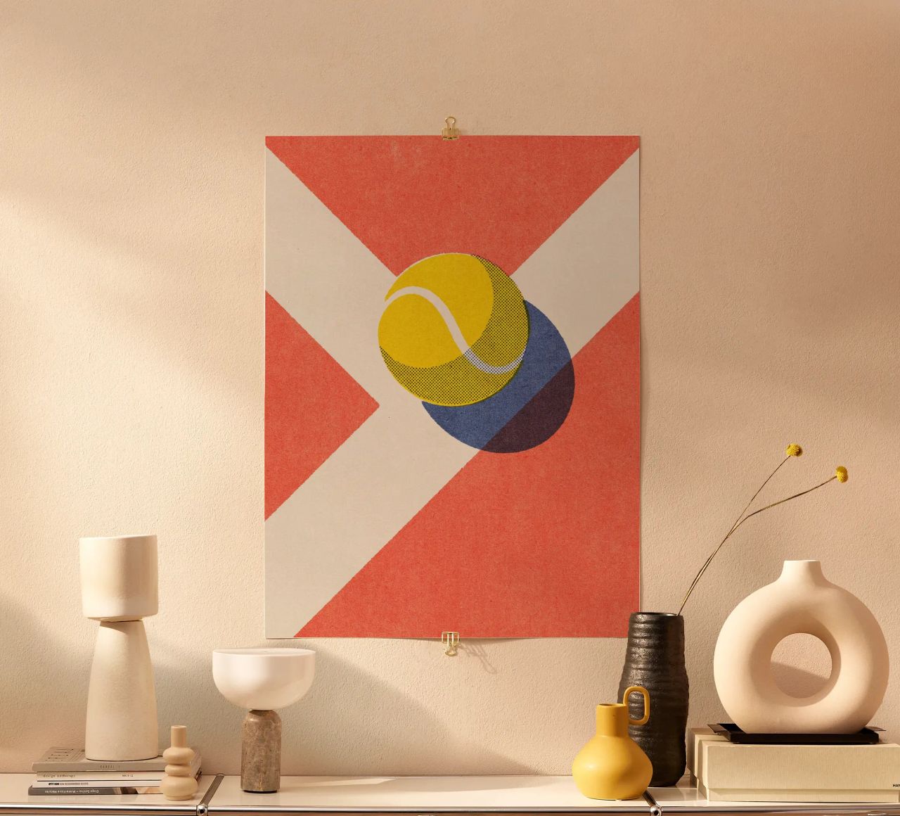 BALLS - Tennis - Clay Court - I poster by DANIEL COULMANN