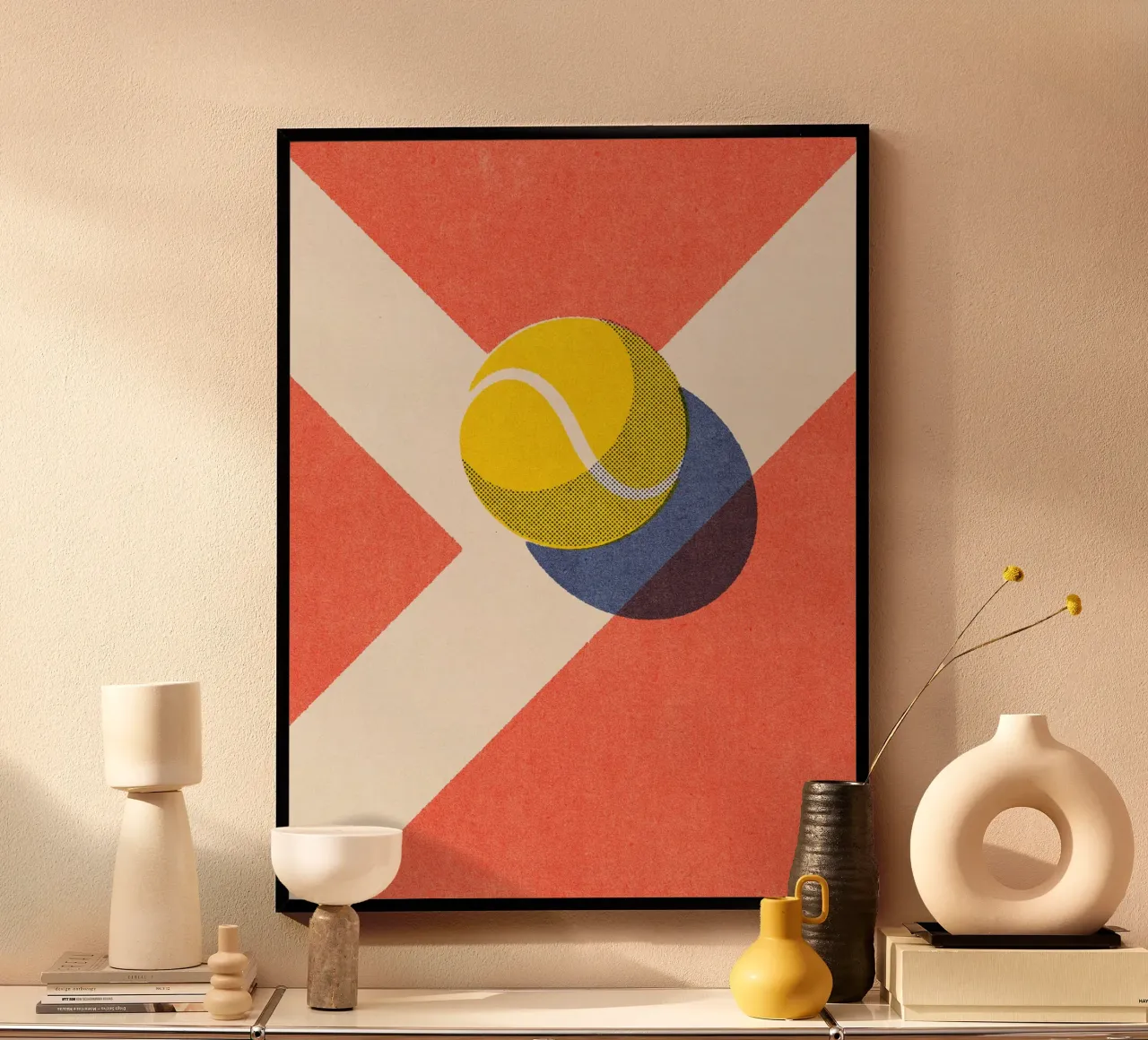 BALLS - Tennis - Clay Court - I poster by DANIEL COULMANN
