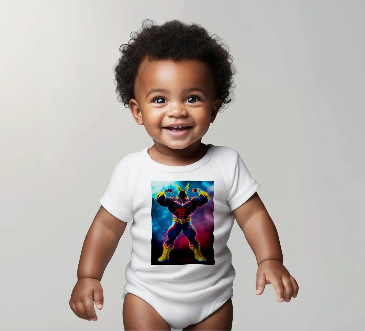 Soul Of my hero academia All Might body neonato maniche corte da DGSoulheroes