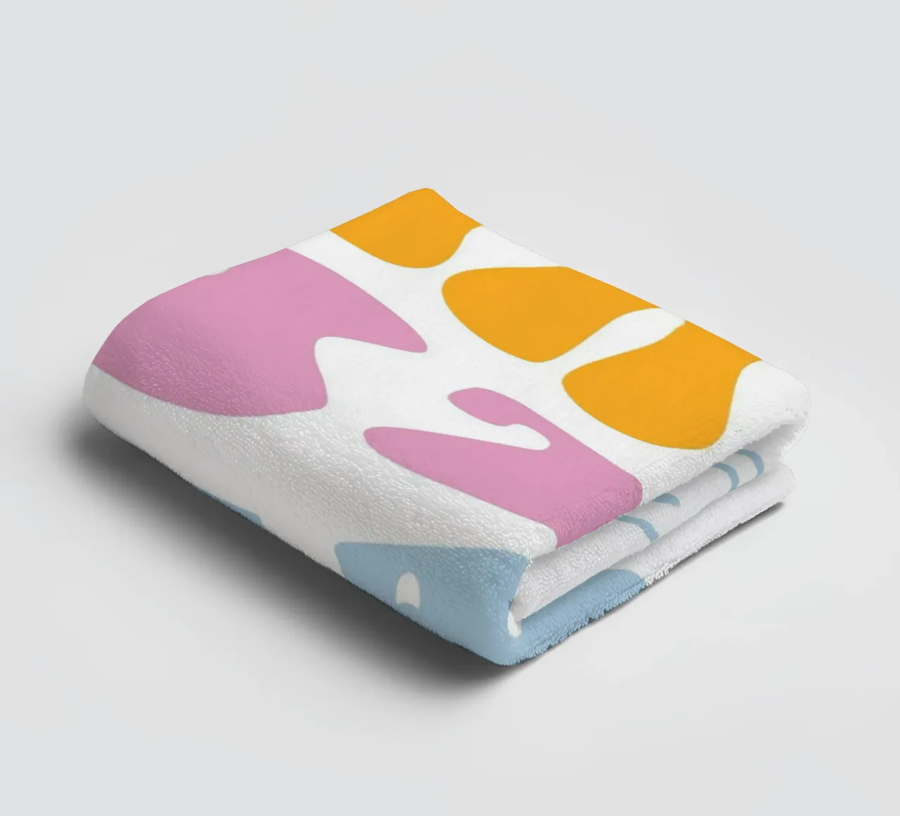 "Take It Easy" Groovy Abstract Chill Art Print towel by homdeco