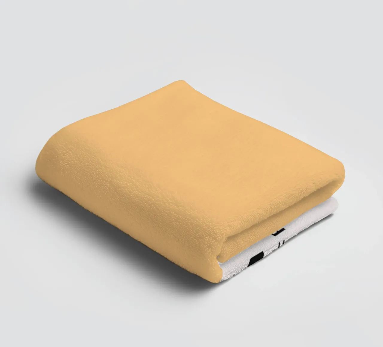 Buff Orange Pantone Color Code Minimalist Print serviette de bain de homdeco