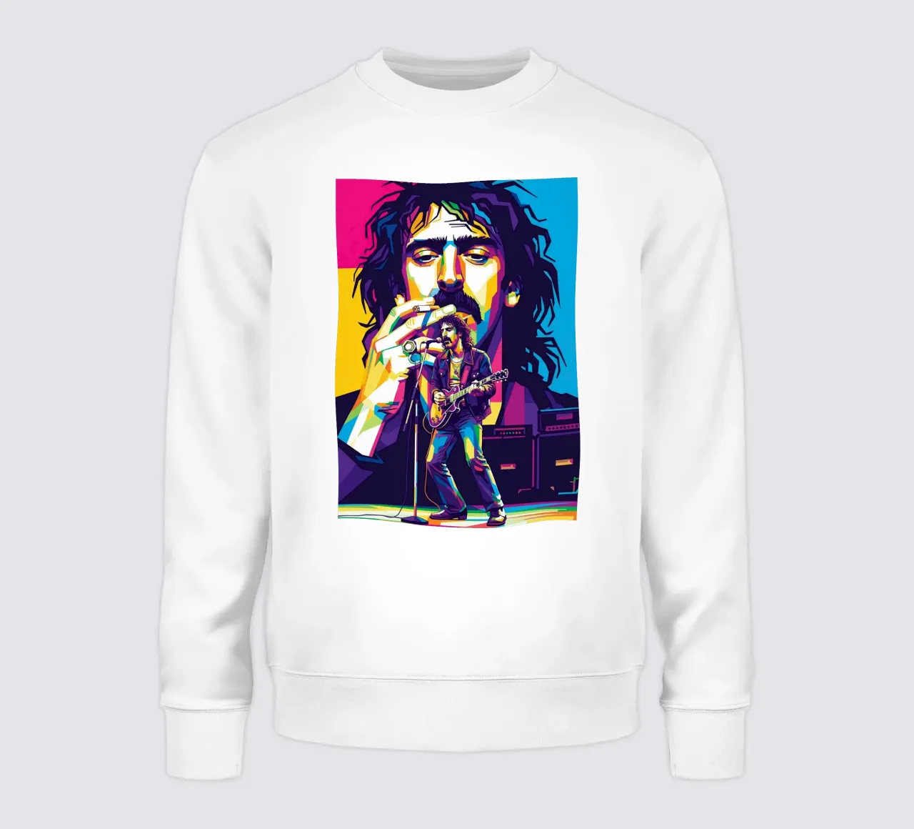 Frank Zappa - WPAP art style felpa da Hantamrata