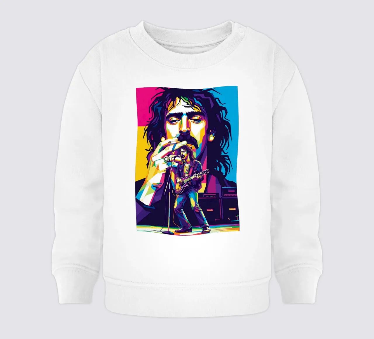 Frank Zappa - WPAP art style felpa neonato da Hantamrata
