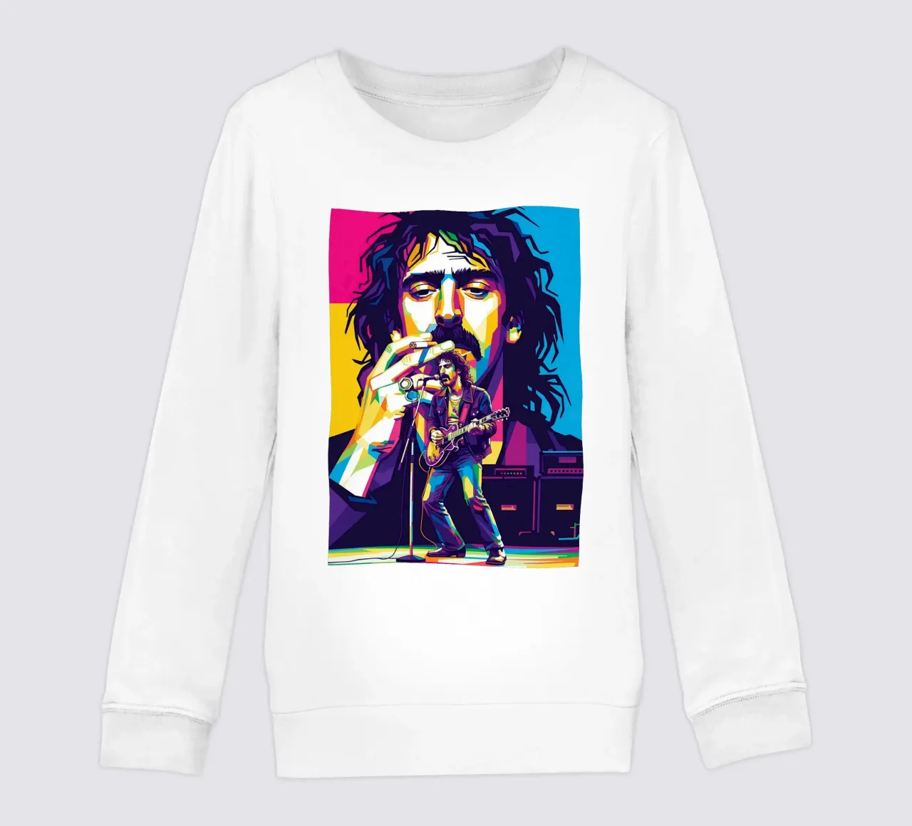 Frank Zappa - WPAP art style felpa bambino da Hantamrata