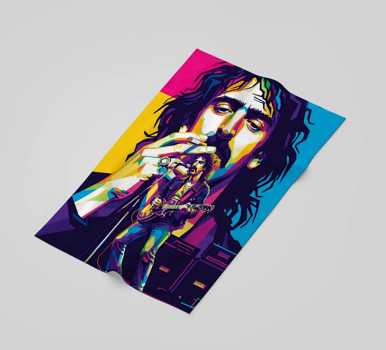 Frank Zappa - WPAP art style telo mare da Hantamrata