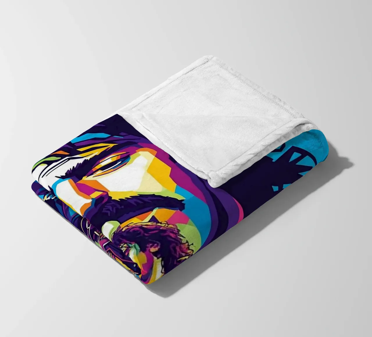 Frank Zappa - WPAP art style coperta in pile da Hantamrata