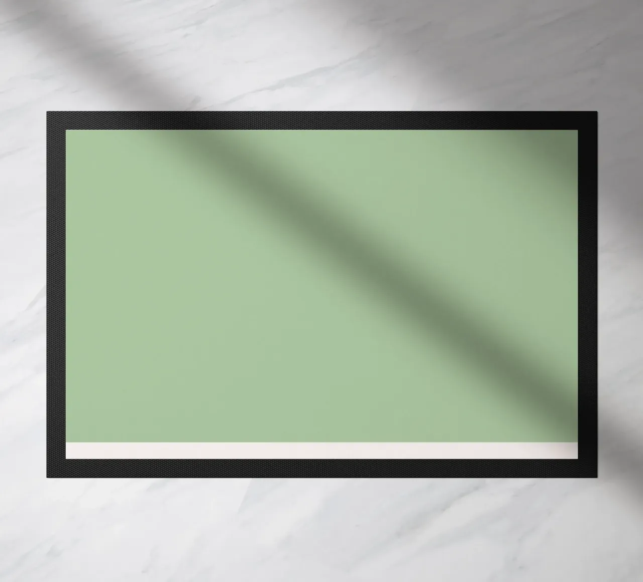 Fair Green Pantone Color Code Minimalist Print doormat by homdeco