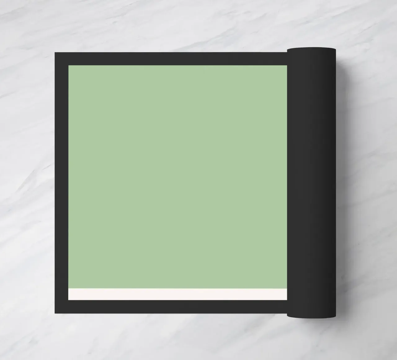 Fair Green Pantone Color Code Minimalist Print doormat by homdeco