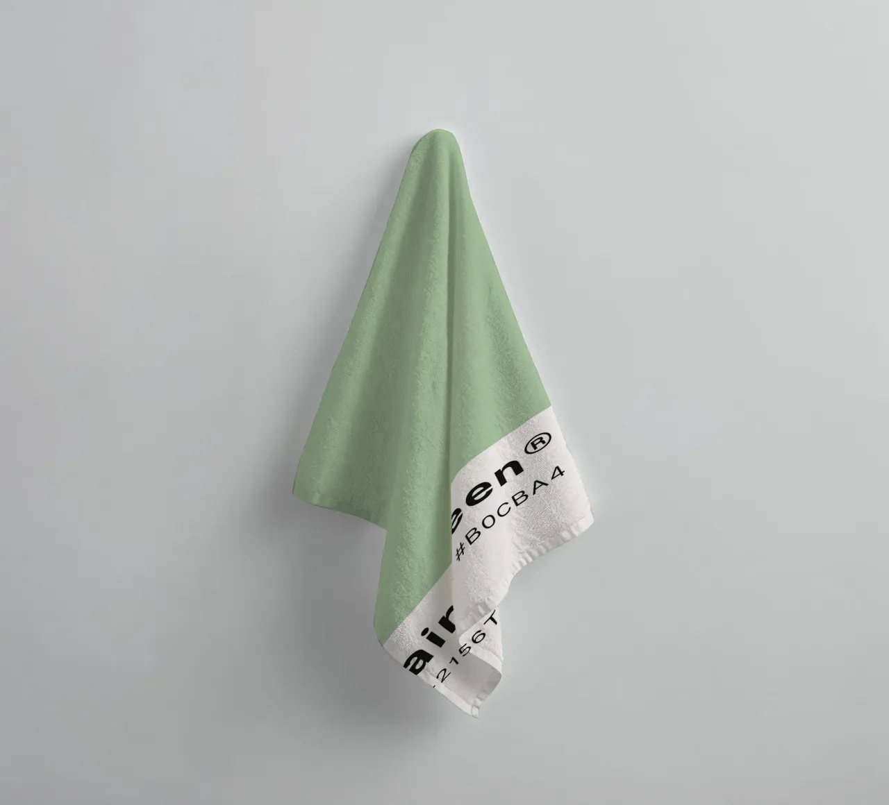 Fair Green Pantone Color Code Minimalist Print towel by homdeco