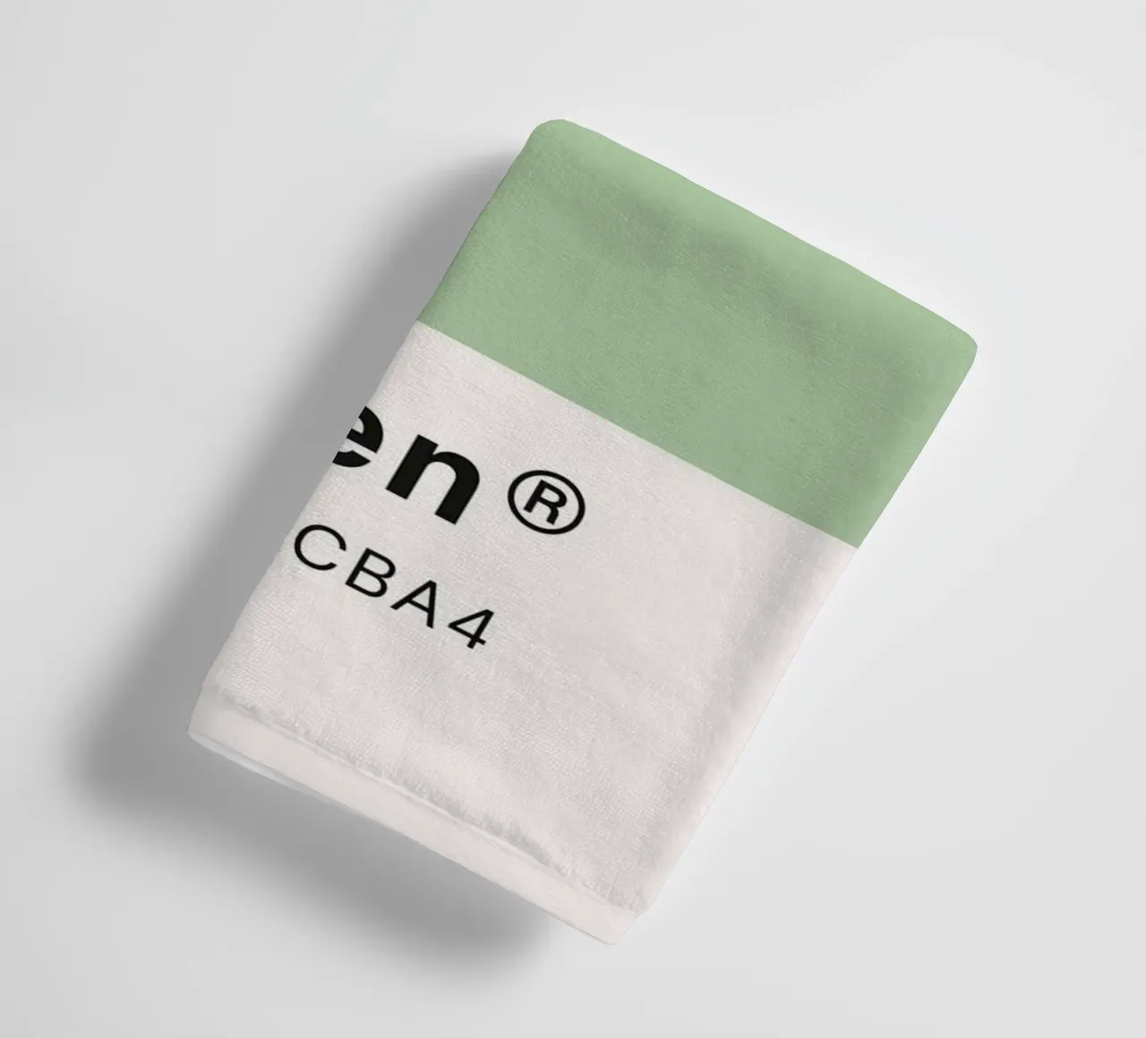 Fair Green Pantone Color Code Minimalist Print towel by homdeco