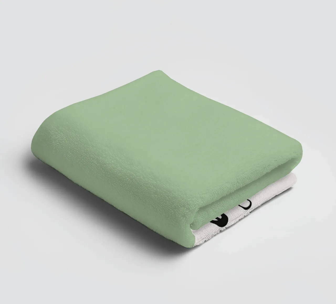 Fair Green Pantone Color Code Minimalist Print towel by homdeco