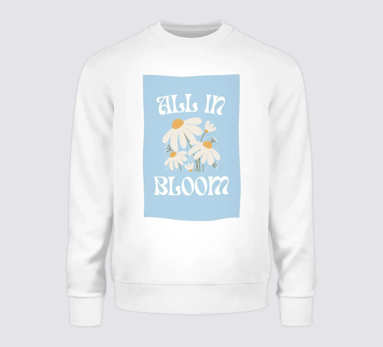 Stampa floreale "All In Bloom" Daisy felpa da homdeco