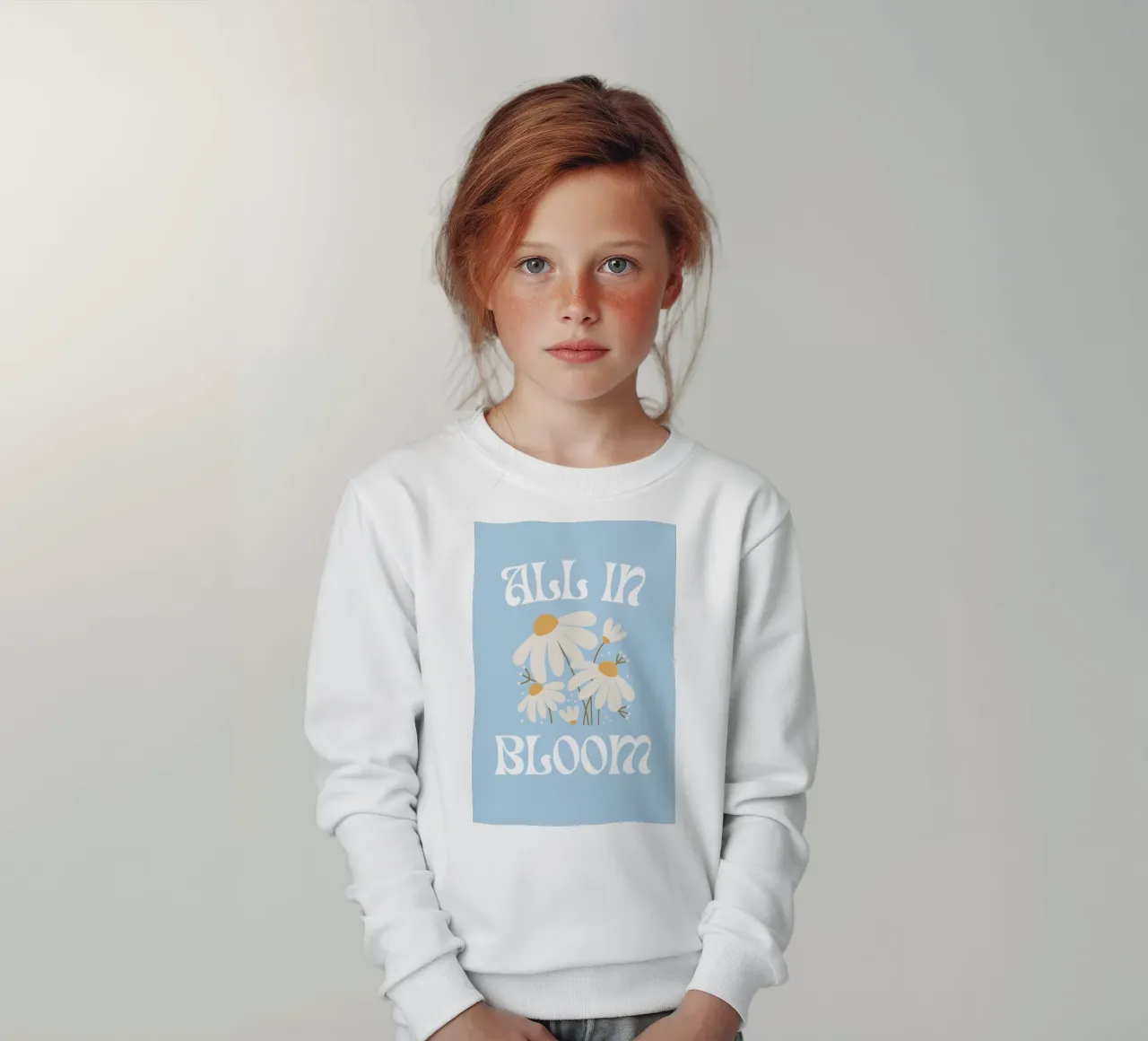 Stampa floreale "All In Bloom" Daisy felpa bambino da homdeco
