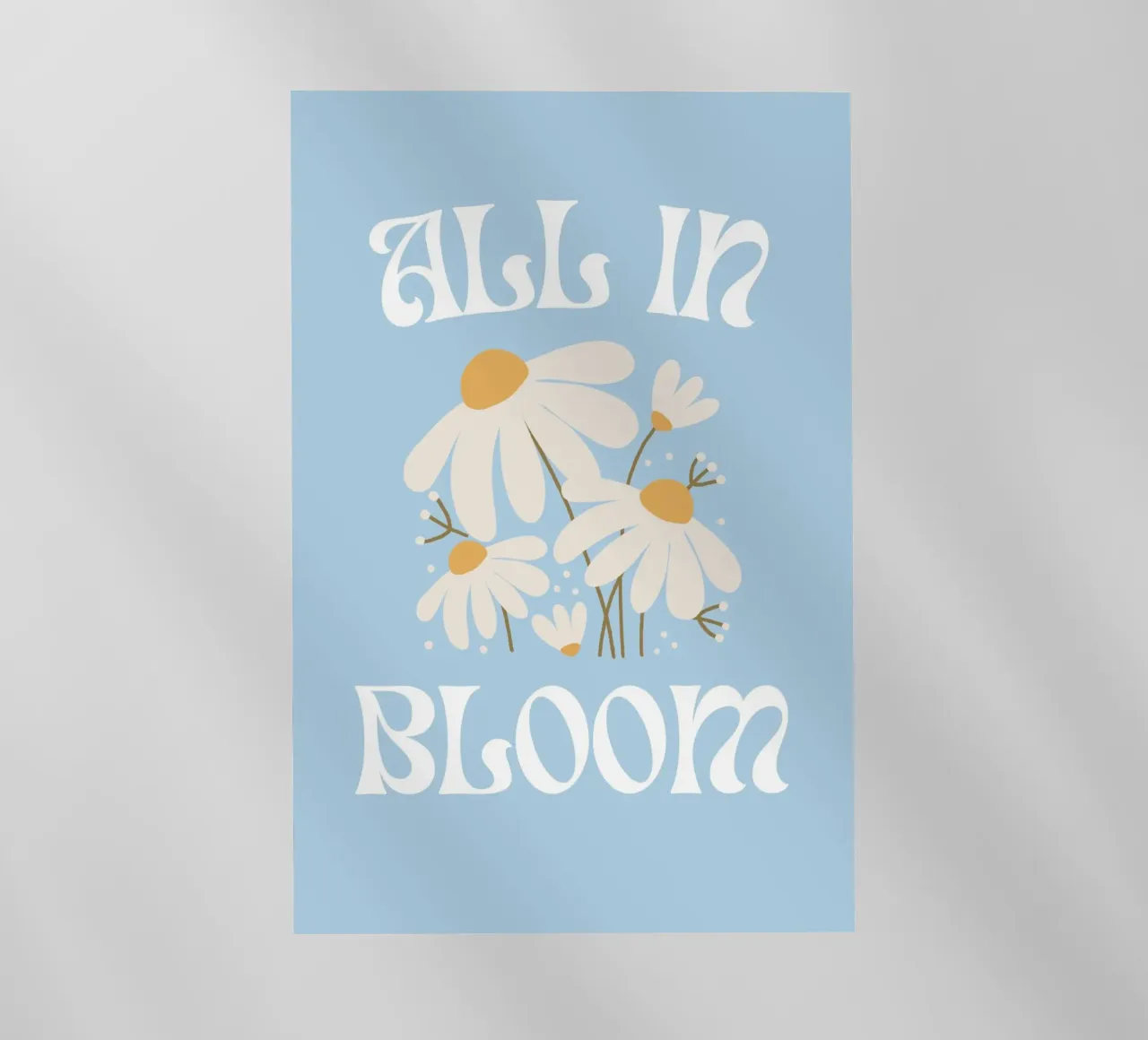 Stampa floreale "All In Bloom" Daisy pellicola backlit da homdeco