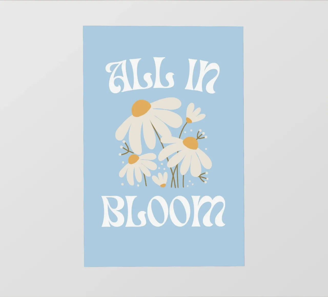 Stampa floreale "All In Bloom" Daisy pellicola backlit da homdeco