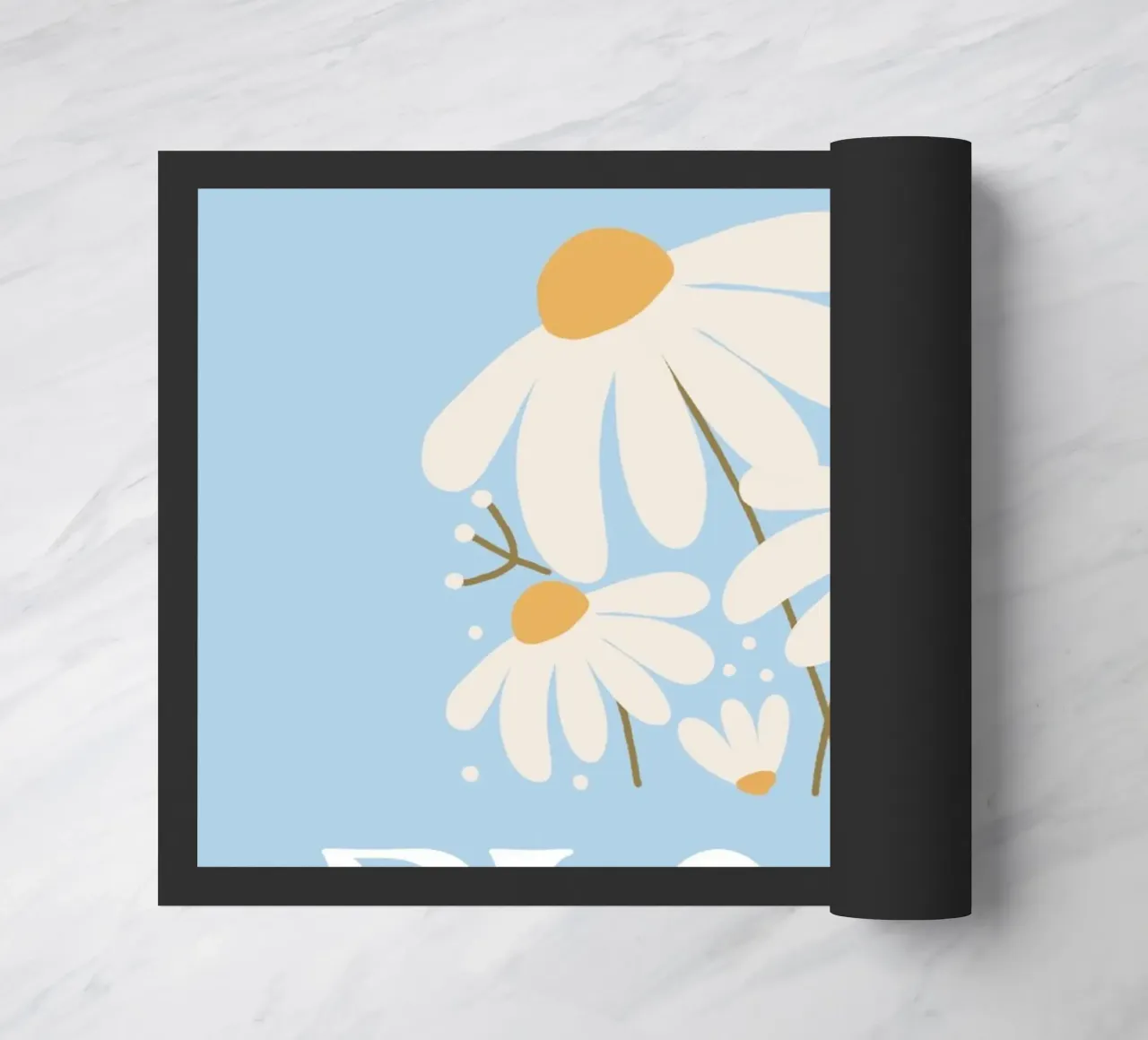 Stampa floreale "All In Bloom" Daisy zerbino da homdeco