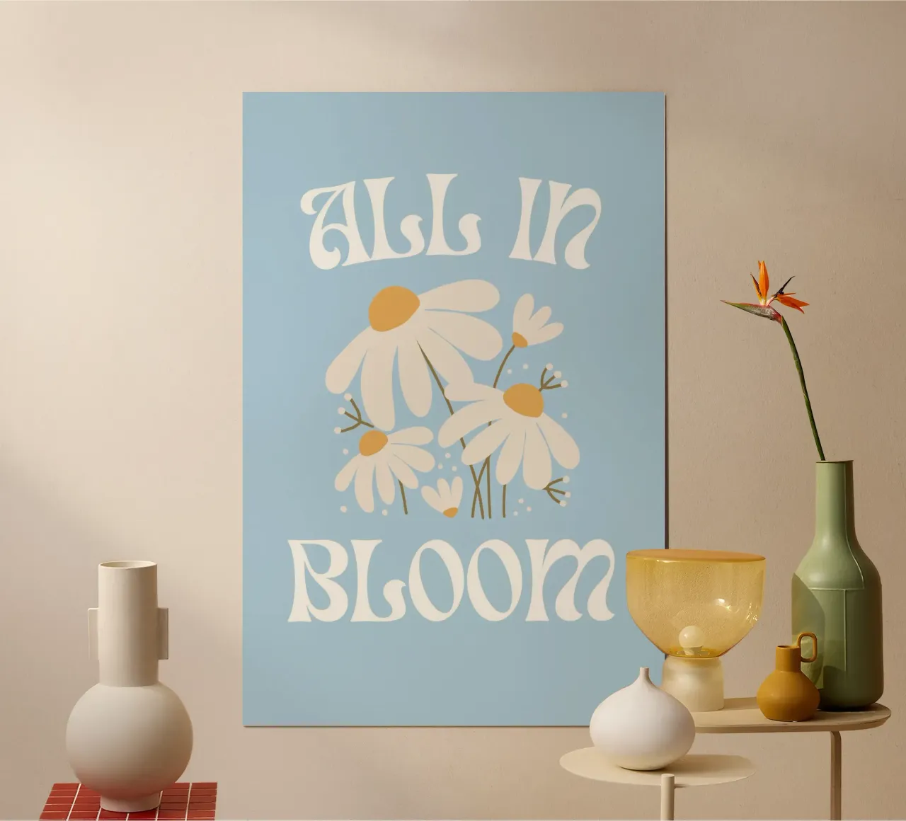 Stampa floreale "All In Bloom" Daisy poster da homdeco