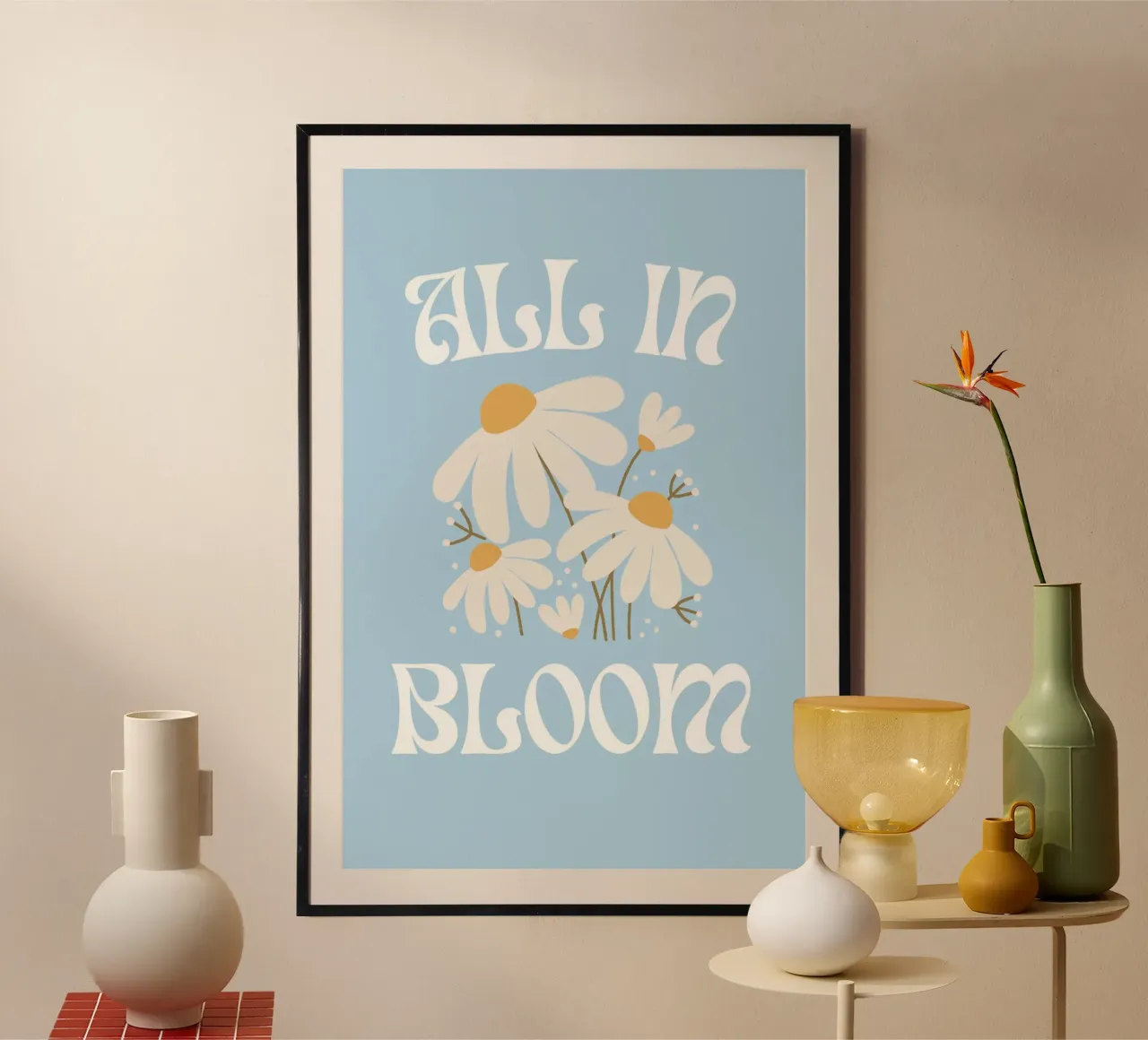 Stampa floreale "All In Bloom" Daisy poster da homdeco