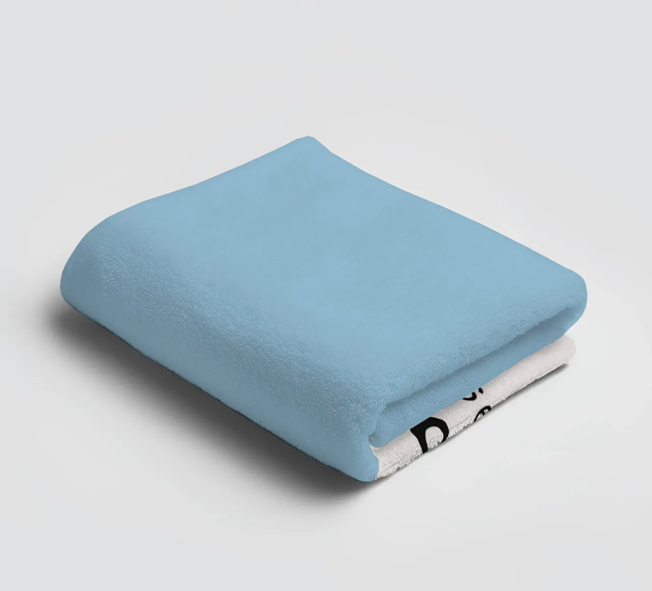 Blue Topaz Pantone Color Code Minimalist Print towel by homdeco