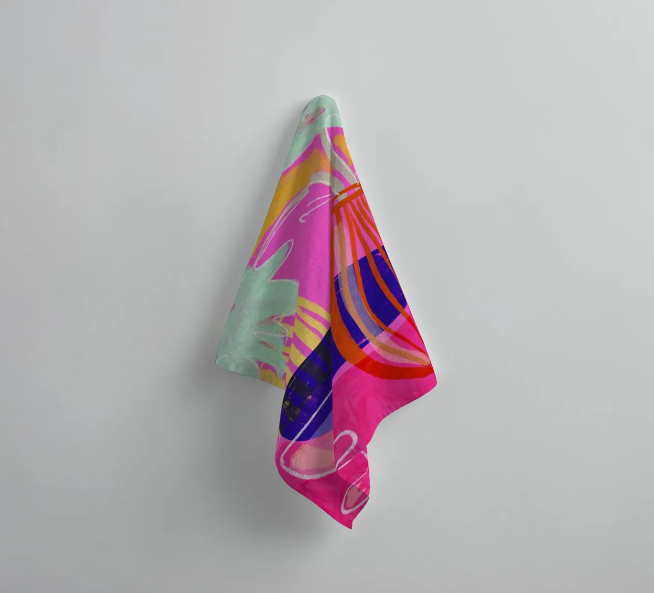 Neon Still Life No 7 asciugamano da bagno da treechild