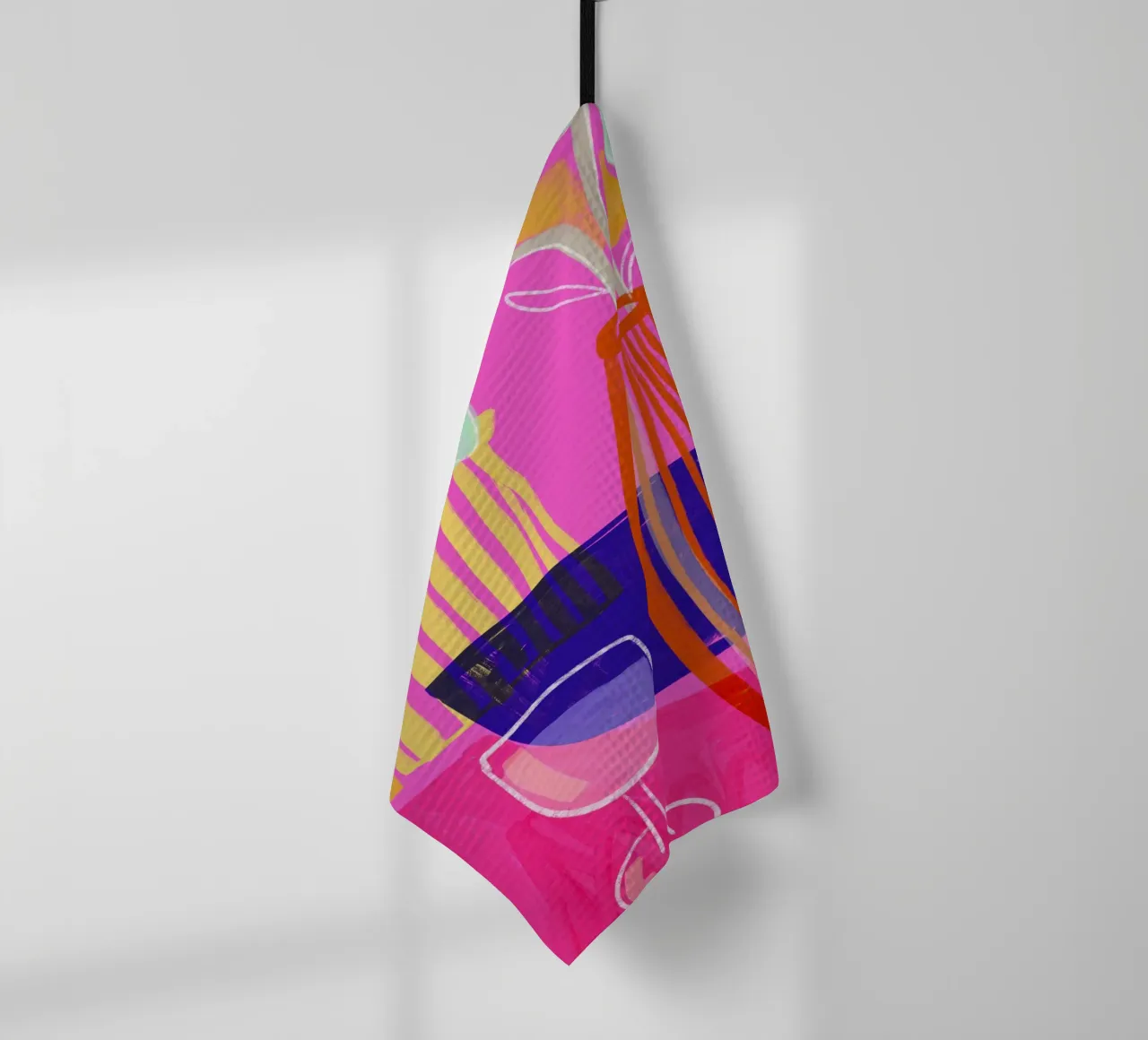 Neon Still Life No 7 canovaccio da cucina da treechild