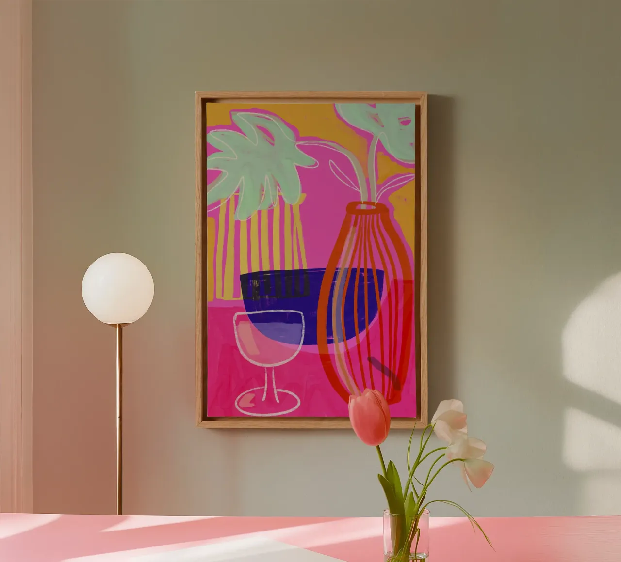 Neon Still Life No 7 Leinwand von treechild