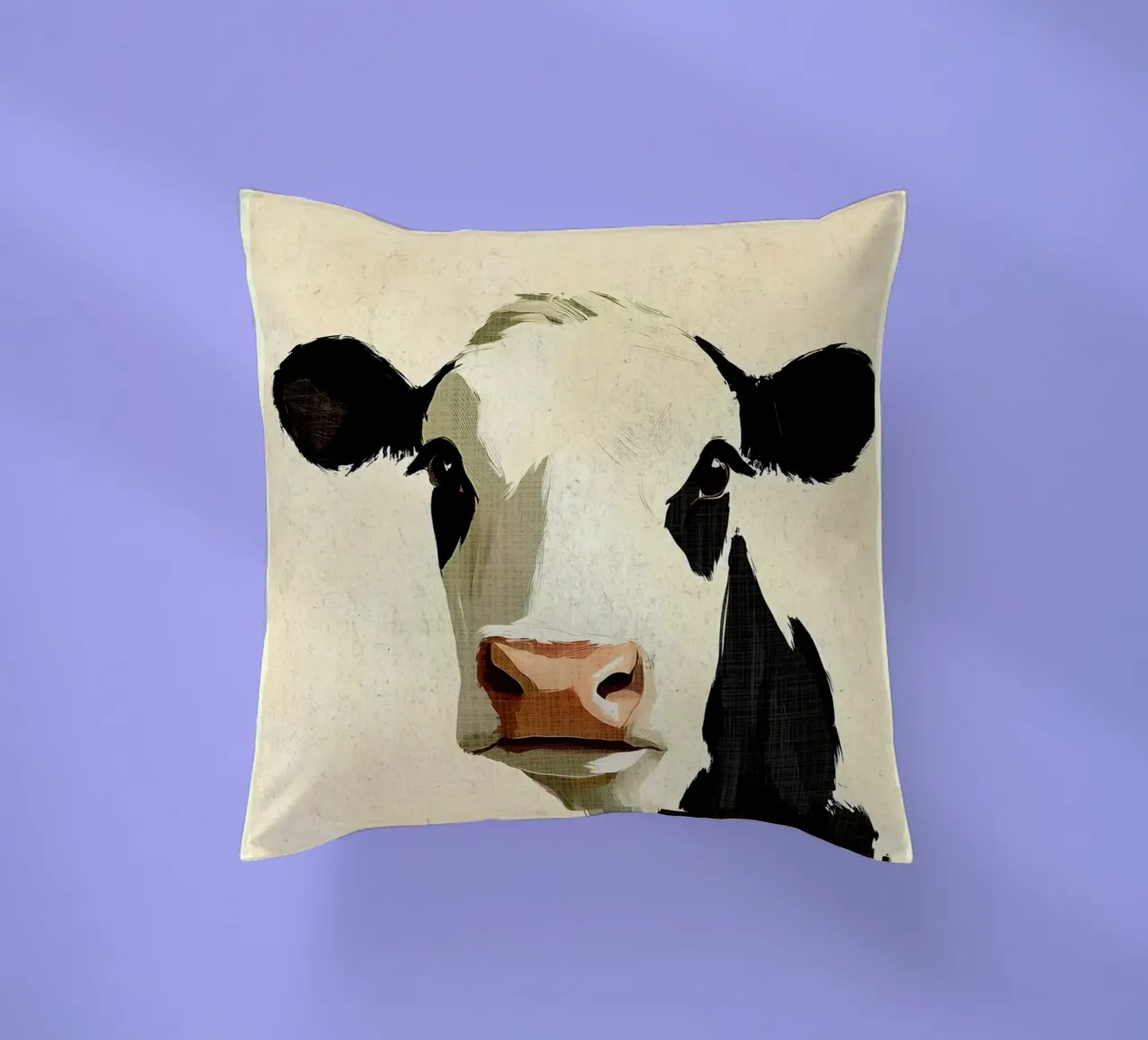 Ritratto di mucca cuscino da Shawna Studio