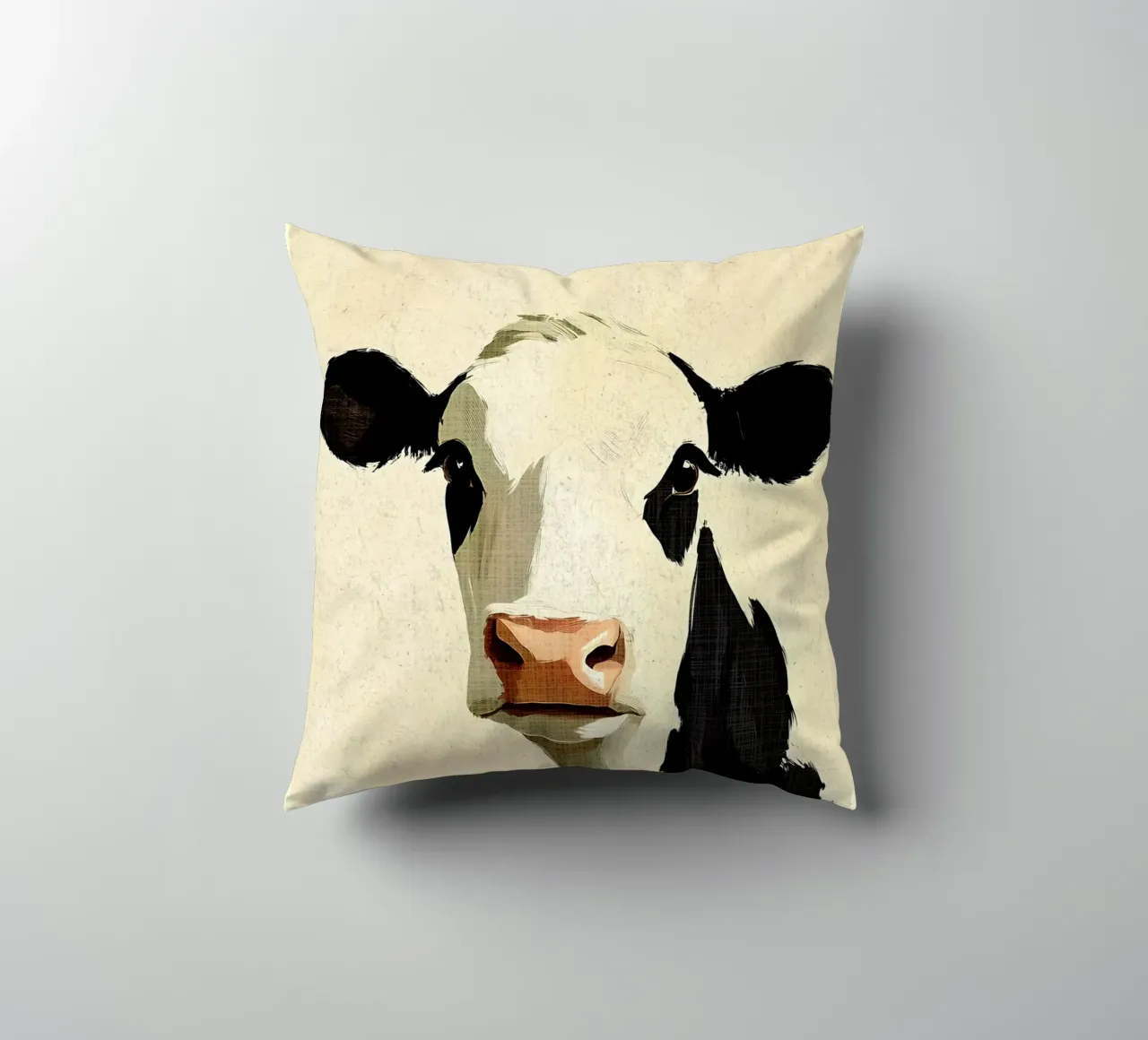 Ritratto di mucca cuscino da Shawna Studio