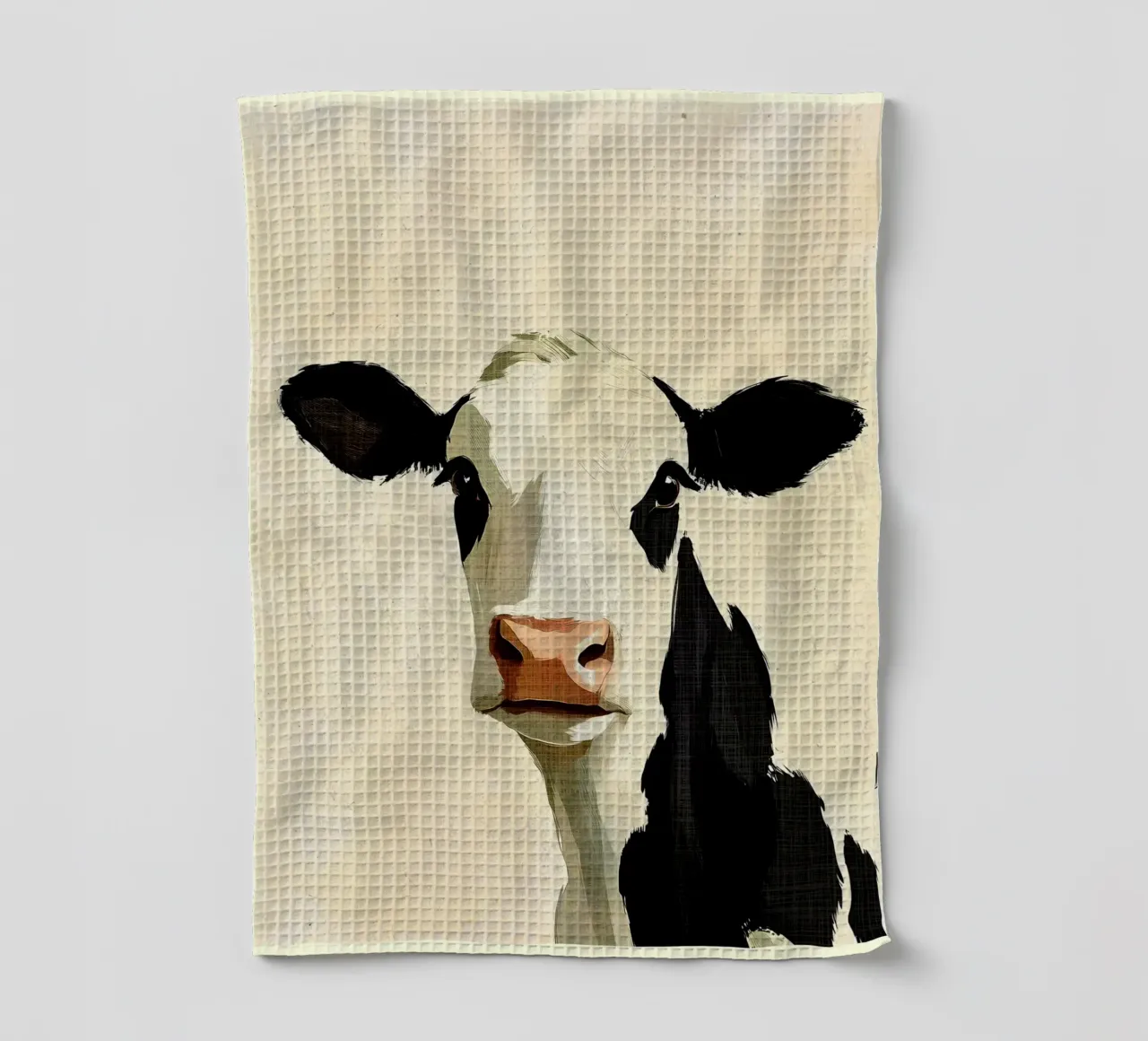 Ritratto di mucca canovaccio da cucina da Shawna Studio