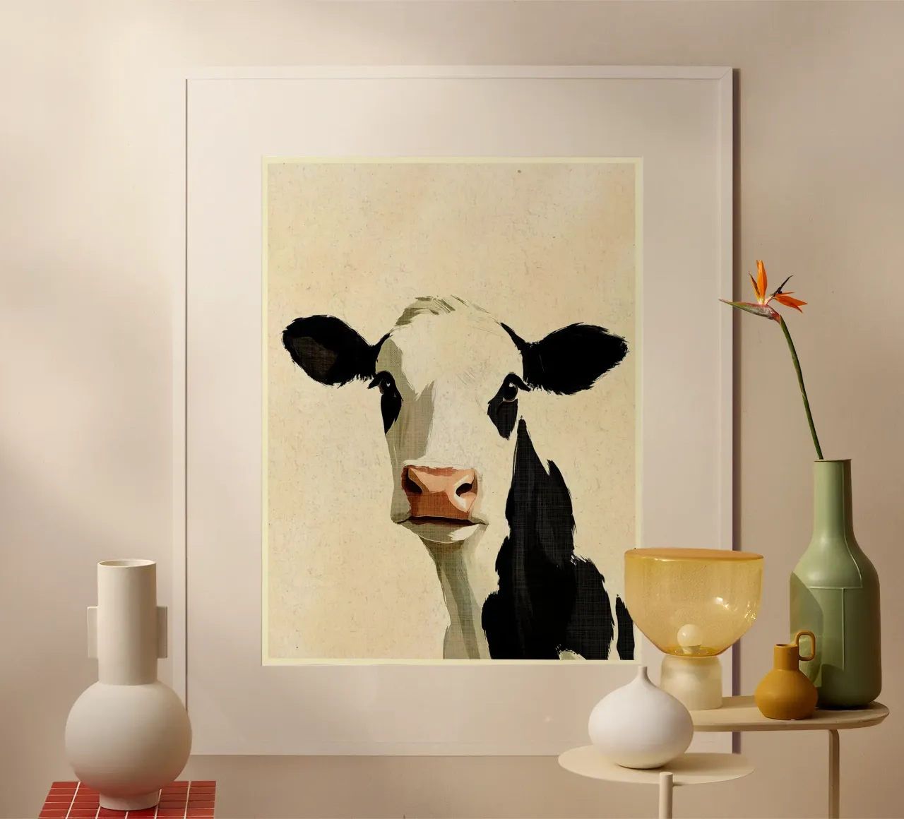Ritratto di mucca carta hahnemühle da Shawna Studio